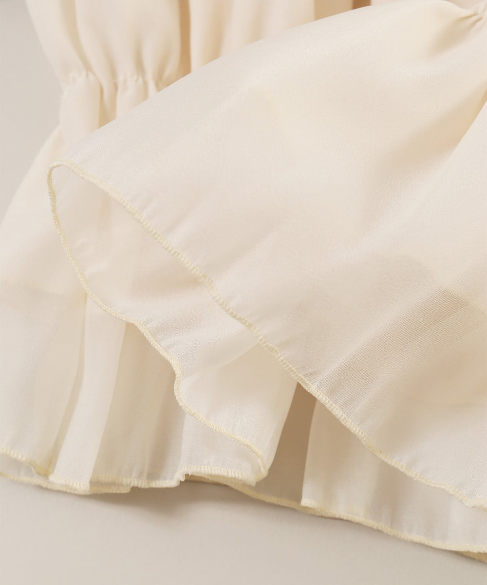 ダブルリボンシアーブラウス