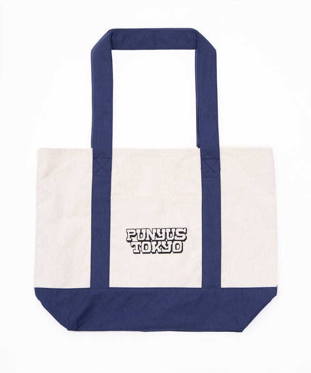 ロゴ刺繍キャンバストートバッグ