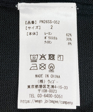 半袖ポロニット
