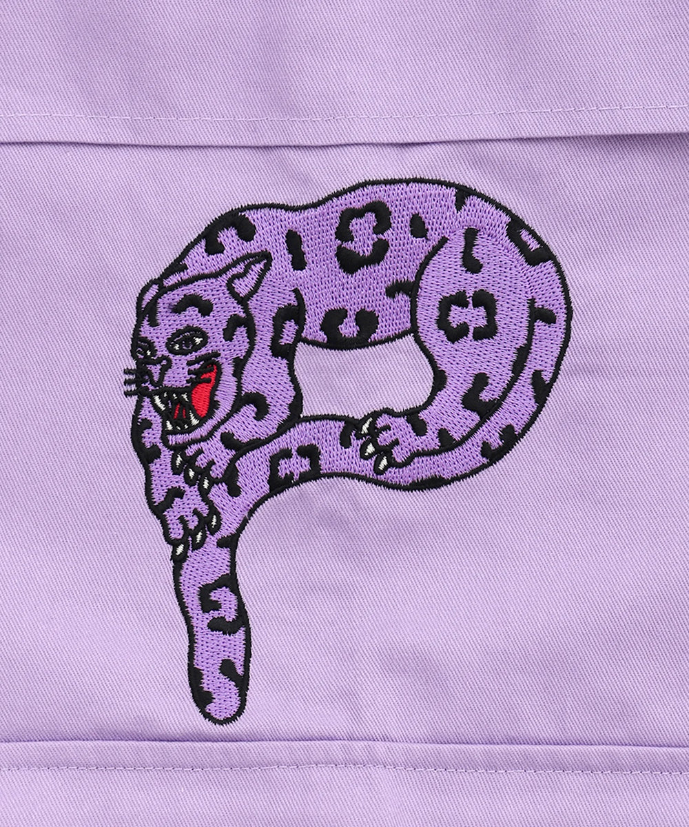 パンサー刺繍ワイドカーゴパンツ