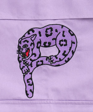 パンサー刺繍ワイドカーゴパンツ