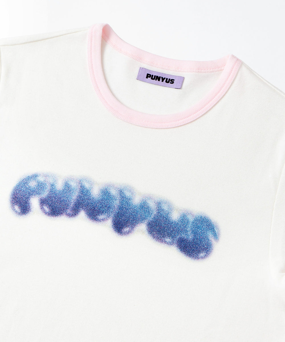 PUNYUSロゴピチリンガーTシャツ