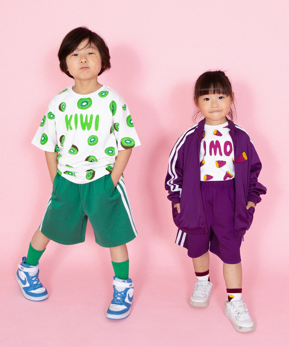 キッズサイズフードジャージショートパンツ