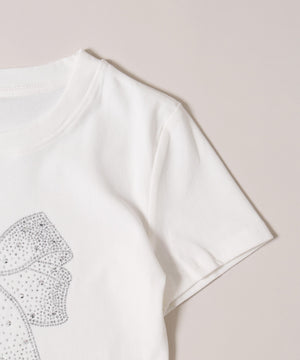 リボンストーンロゴTシャツ