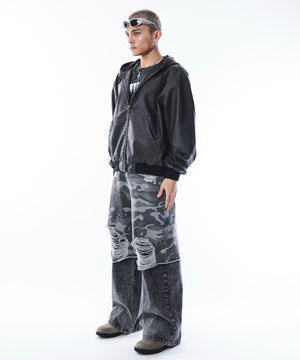 ブラック　モデル：180cm L着用