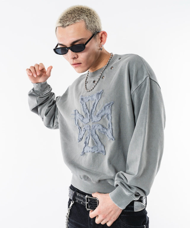 グレー モデル：180cm M着用