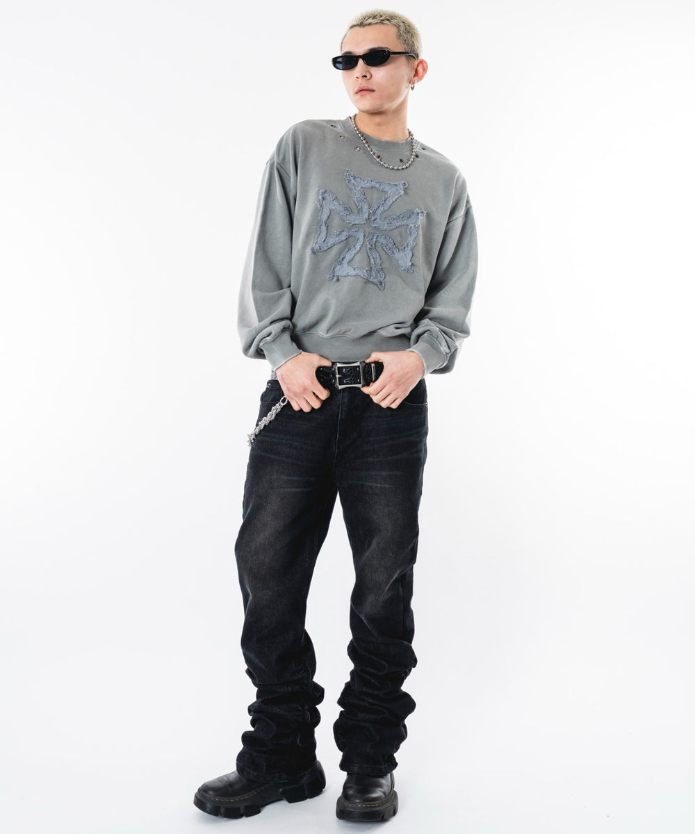 グレー モデル：180cm M着用