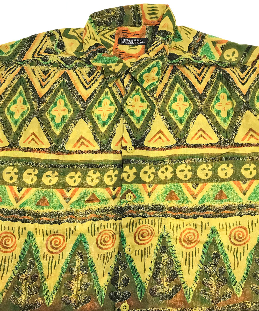 GENERRA COLLECTION 半袖柄シャツ