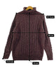 Wool Oversフィッシャーマンニット