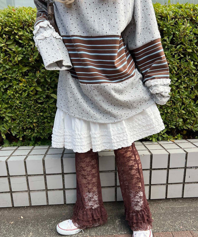 ヘムフリルレースパンツ