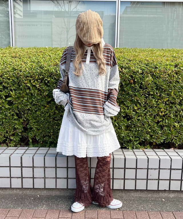 ヘムフリルレースパンツ