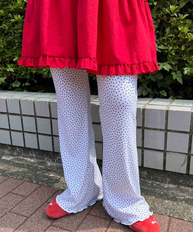 スターメロウイージーパンツ/ホワイト モデル：155㎝ F着用