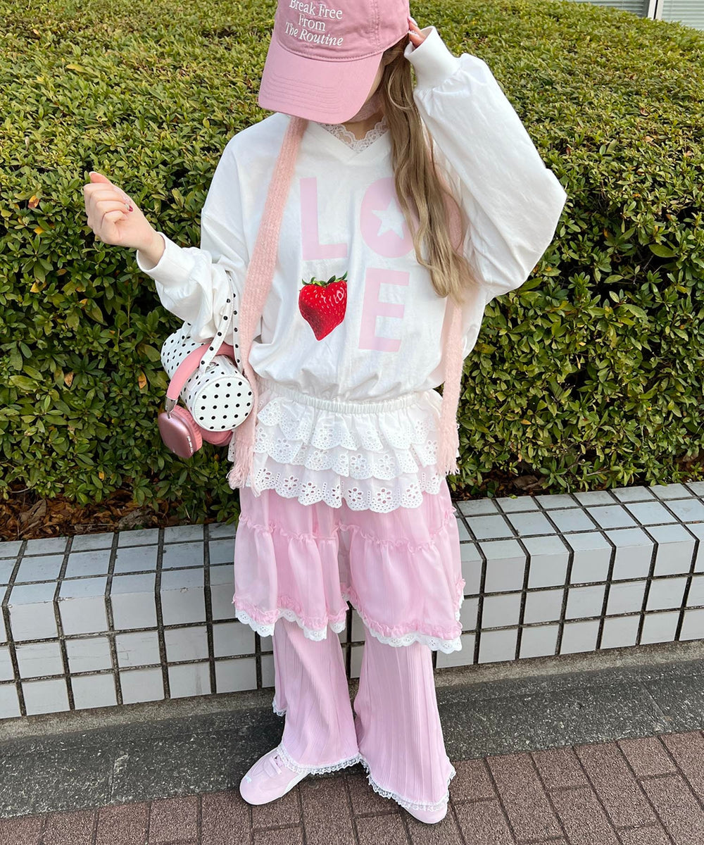 ピンク モデル：160㎝ F着用