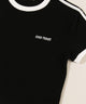 リボンポイント2ラインワッフルTシャツ