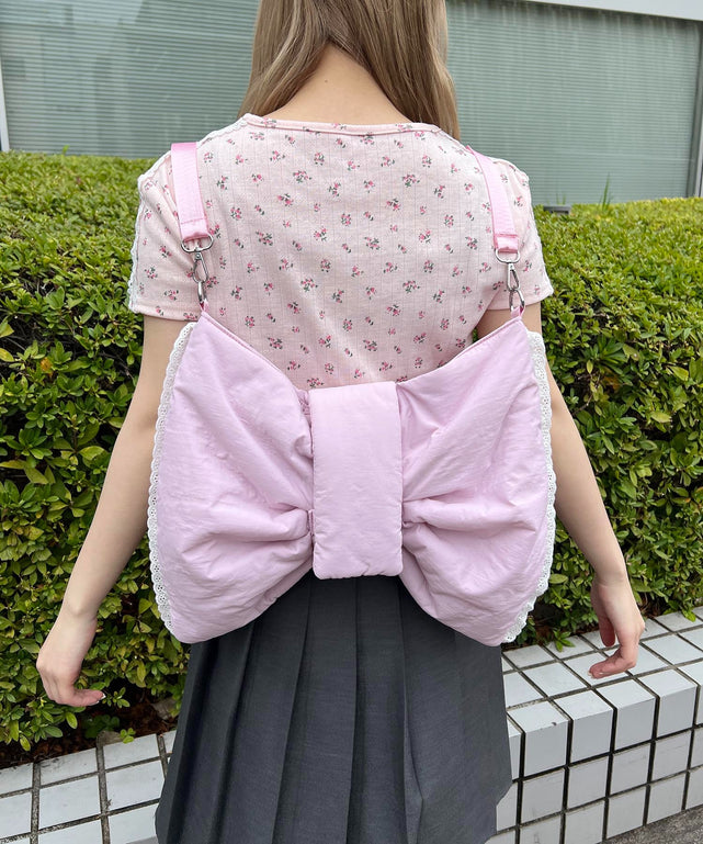 3WAYリボンパファーバッグ【新色登場！】