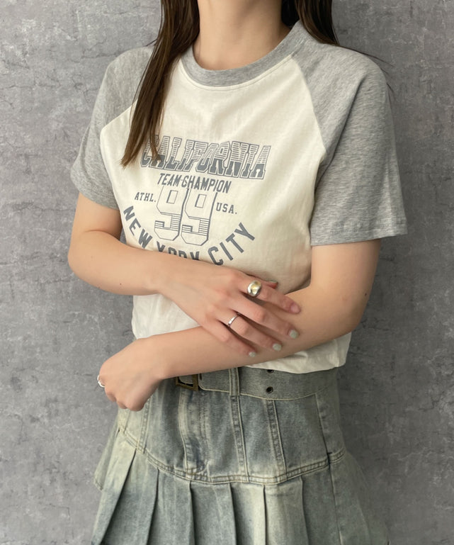 杢グレー　モデル:155cm F着用