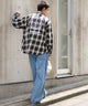 ブラックチェック モデル：180cm L着用