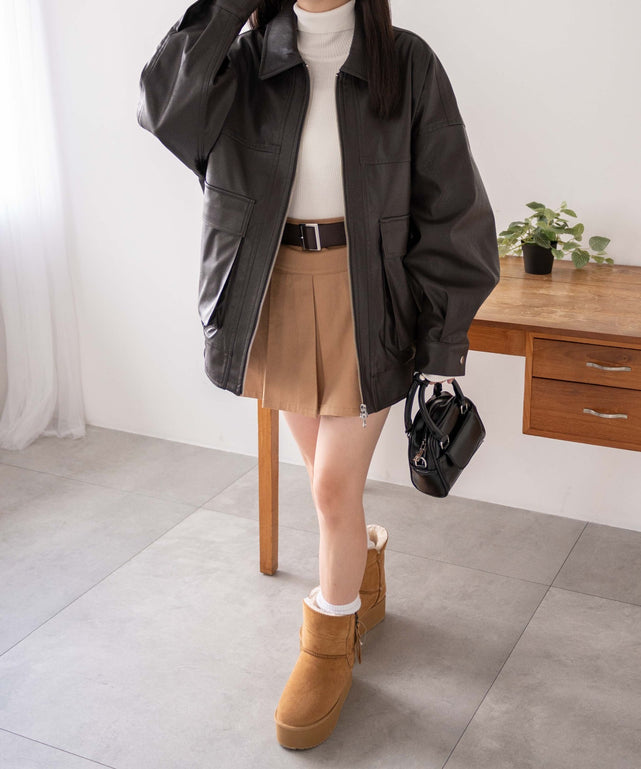 Dブラウン　モデル:155cm M着用