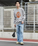 デニム淡色 モデル：180cm L着用