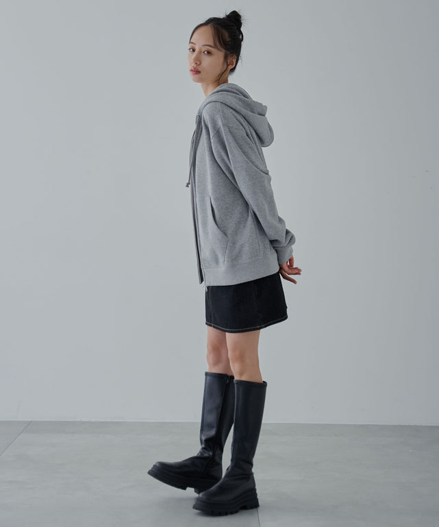 杢グレー 　モデル:160cm S着用