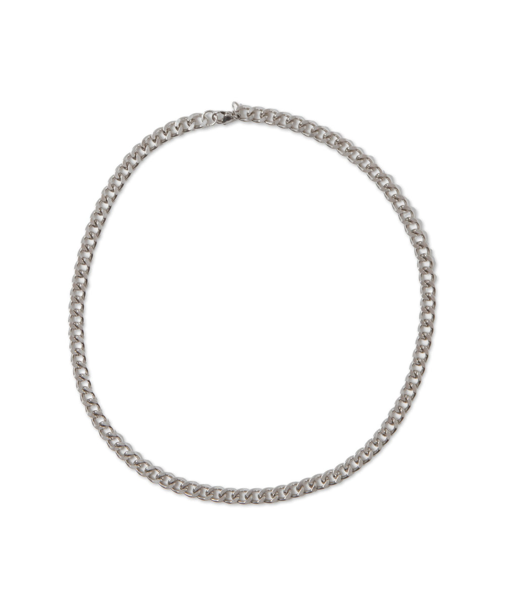 アクセ付きラインリブメッシュプルオーバー