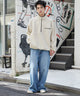 Lベージュ　モデル:180cm L着用