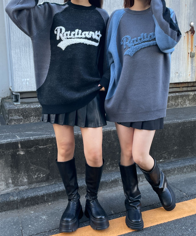 サガラロゴ配色BIGニットプルオーバー
