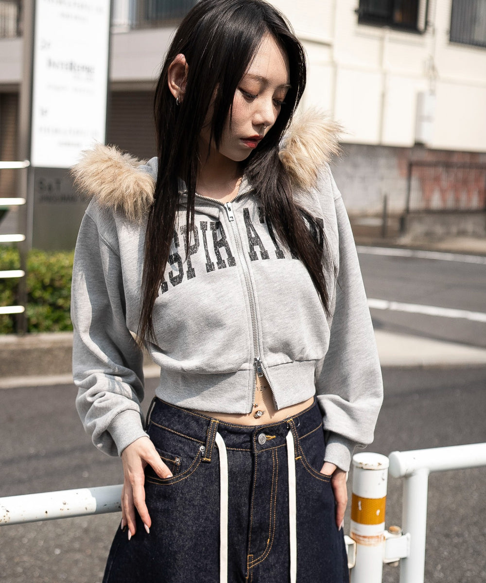 杢グレー　モデル：159cm F着用