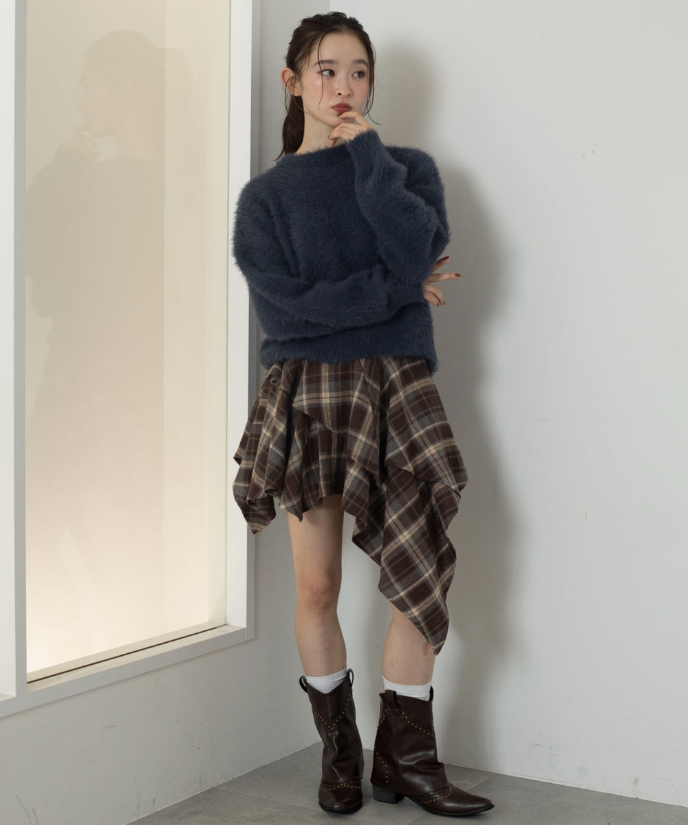 ブラウン　モデル：163cm F着用