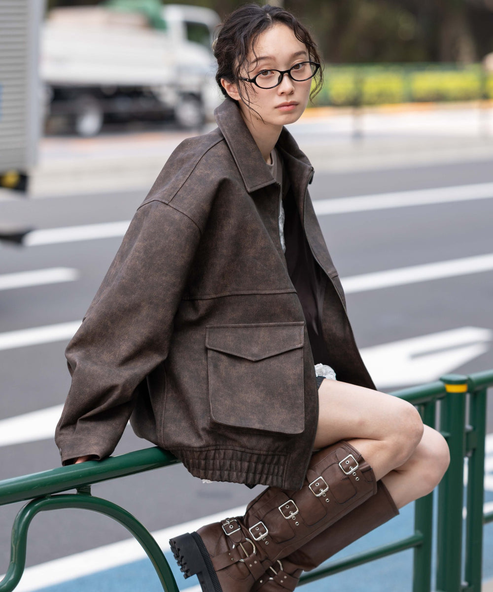 ブラウンソノタ モデル：161cm L着用