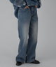 デニム中濃加工 モデル：178cm L着用