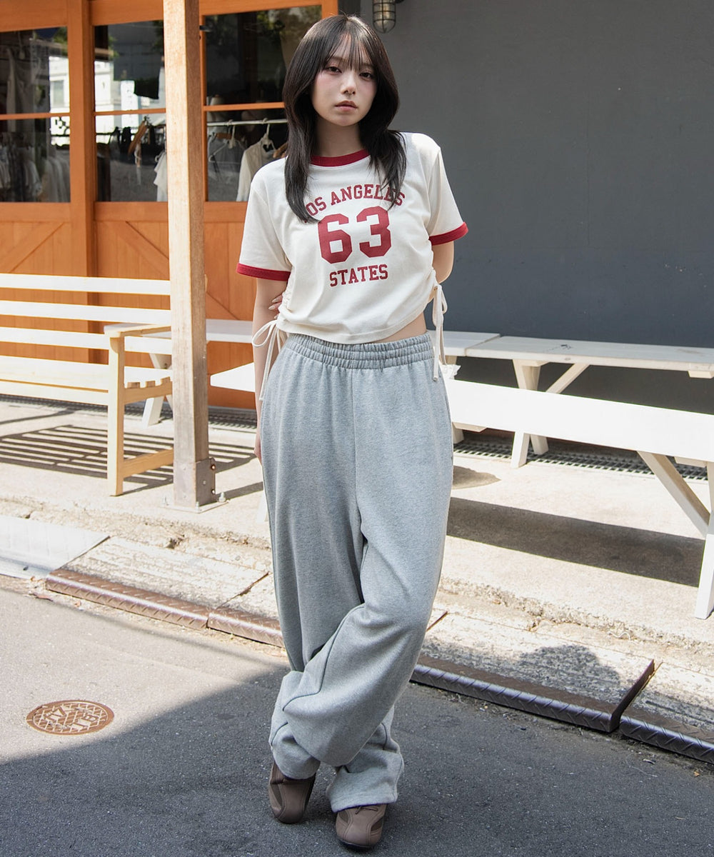 杢グレー　モデル：159cm M着用