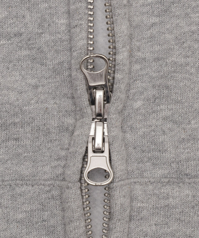 裏起毛グラフィックロゴダブルZIPパーカー