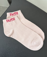 FAITHロゴショートソックス(23-25cm)