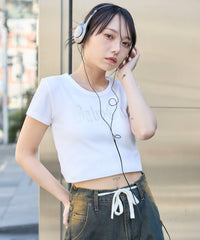 ラインストーンチビリブT