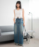デニム中濃加工 モデル：160cm F着用