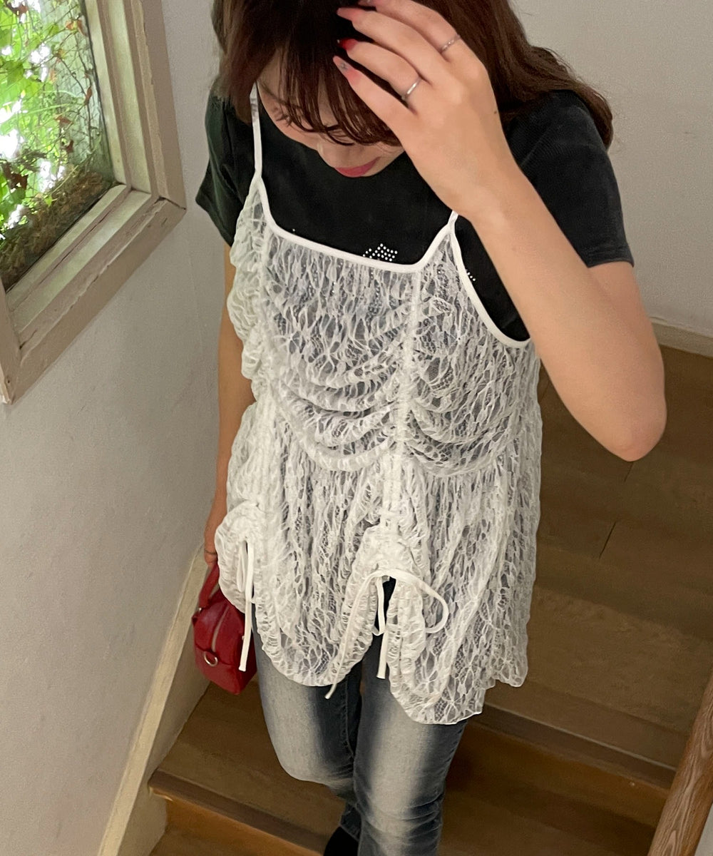 ホワイト モデル：155cm F着用