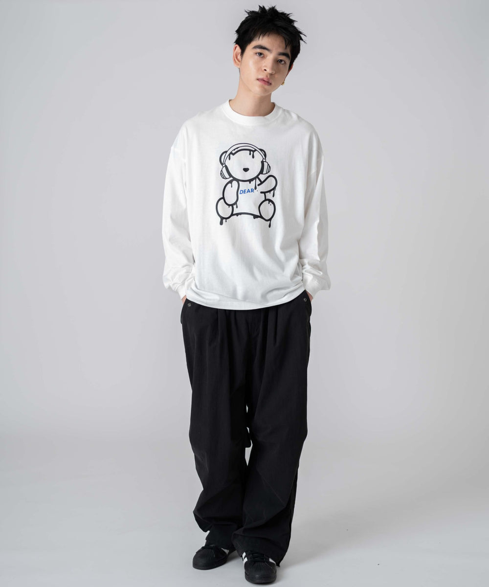 柄3 ホワイト モデル：180㎝　L着用