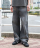 バギーデニムパンツ/デニムブラック モデル：180cm L着用