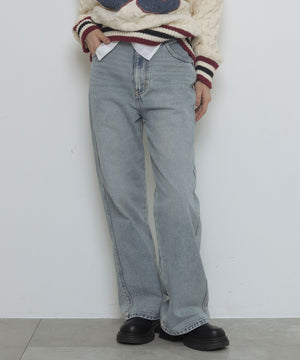 デニム淡　モデル：163cm M着用