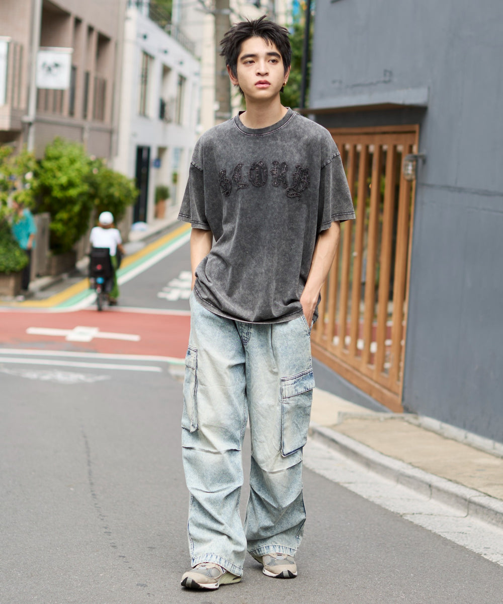 デニム淡 モデル：180cm L着用