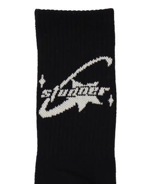 バックデザイン底パイルクルーソックス(23-25cm)