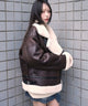 ブラウン　モデル：159cm F着用