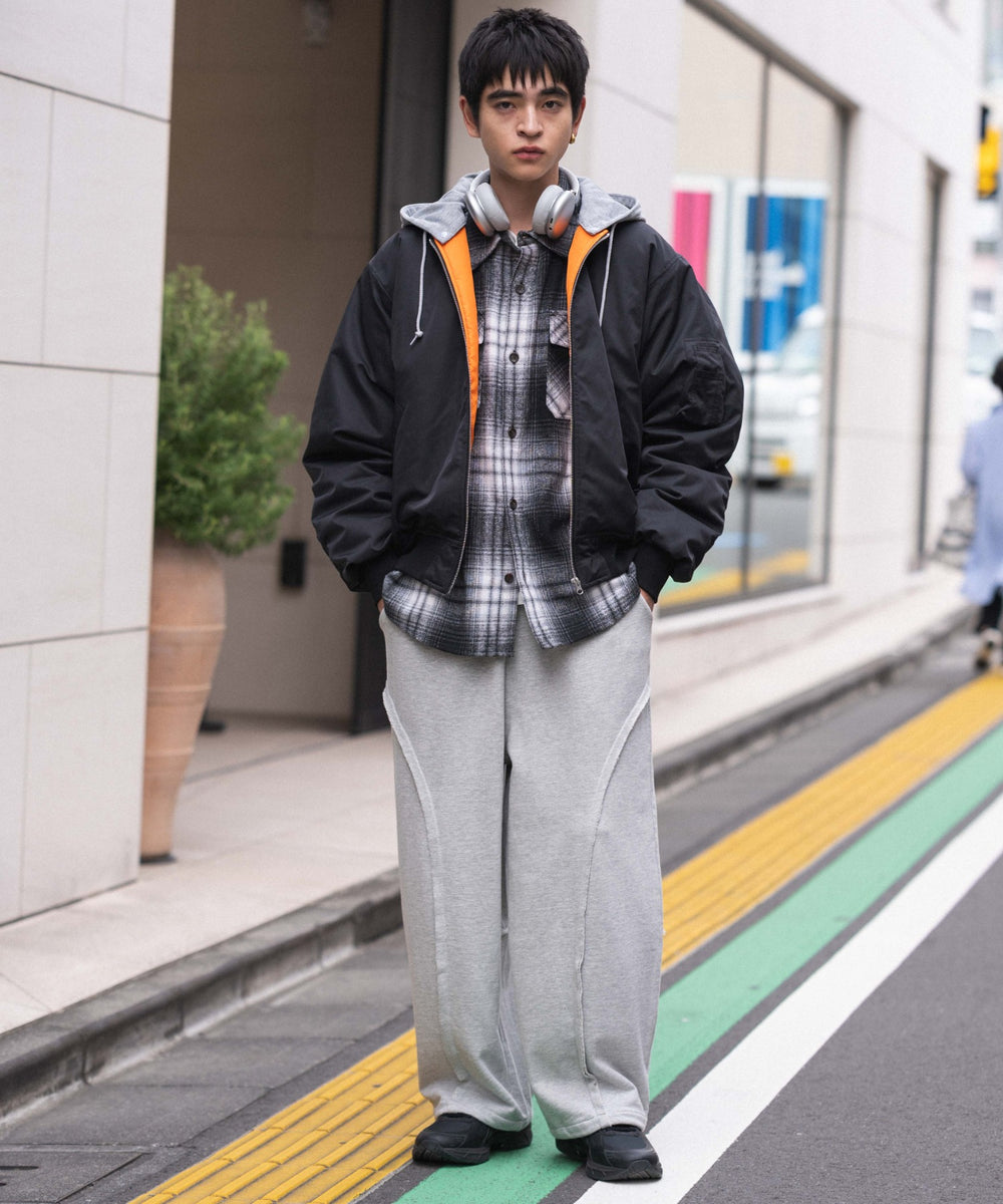 ブラック モデル：180cm L着用