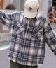 ヘビーネルチェックシャツ（LS）/柄2 モデル：180cm L着用