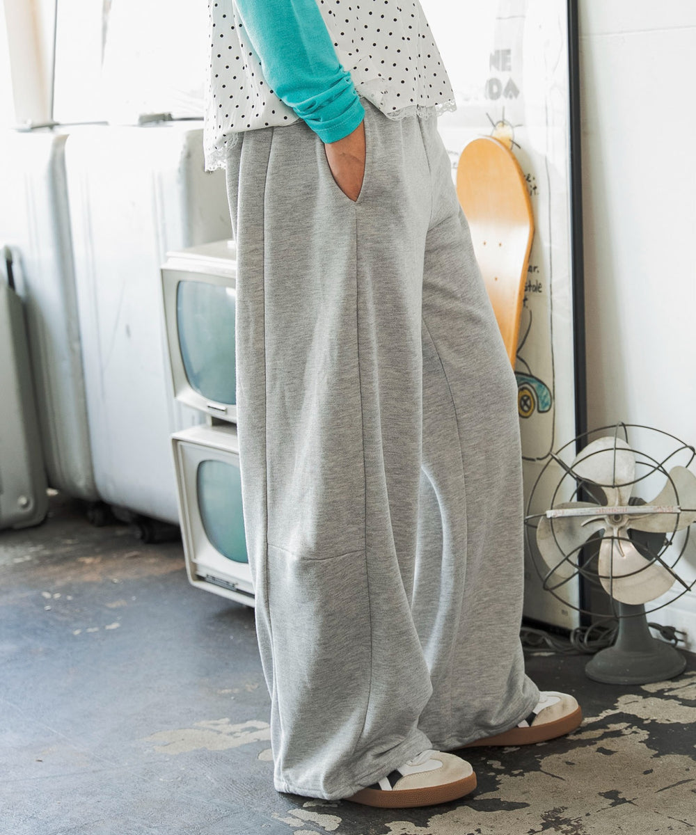 杢グレー　モデル：166cm F着用