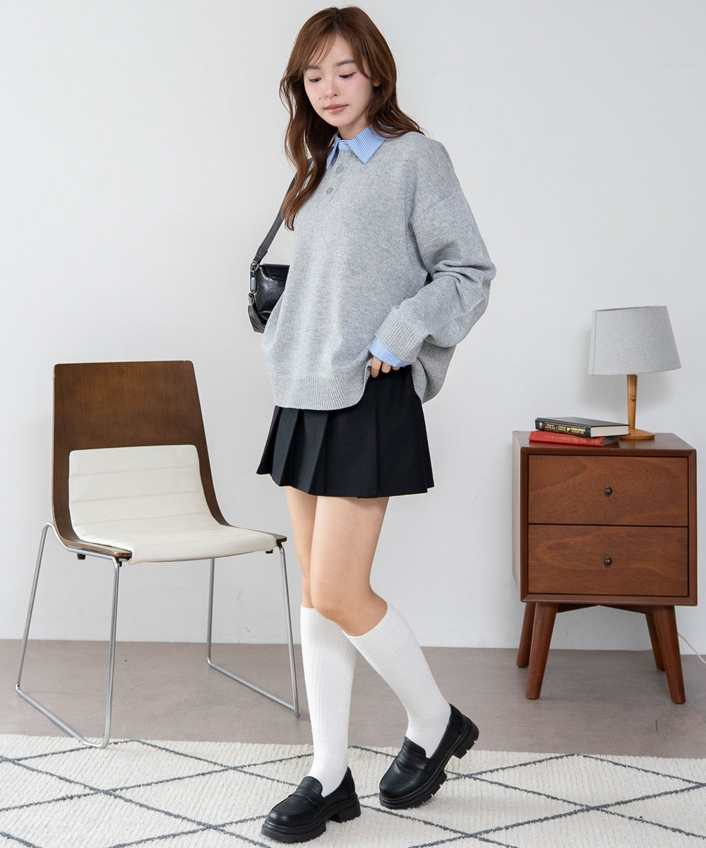 杢グレー モデル：165cm L着用