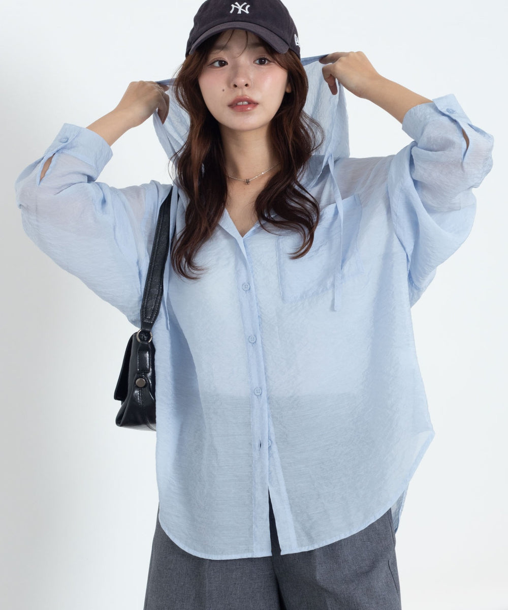 ブルー　モデル：165cm F着用