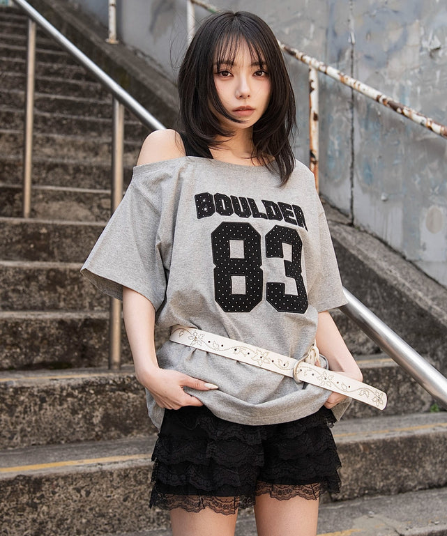 杢グレー　モデル：159cm F着用