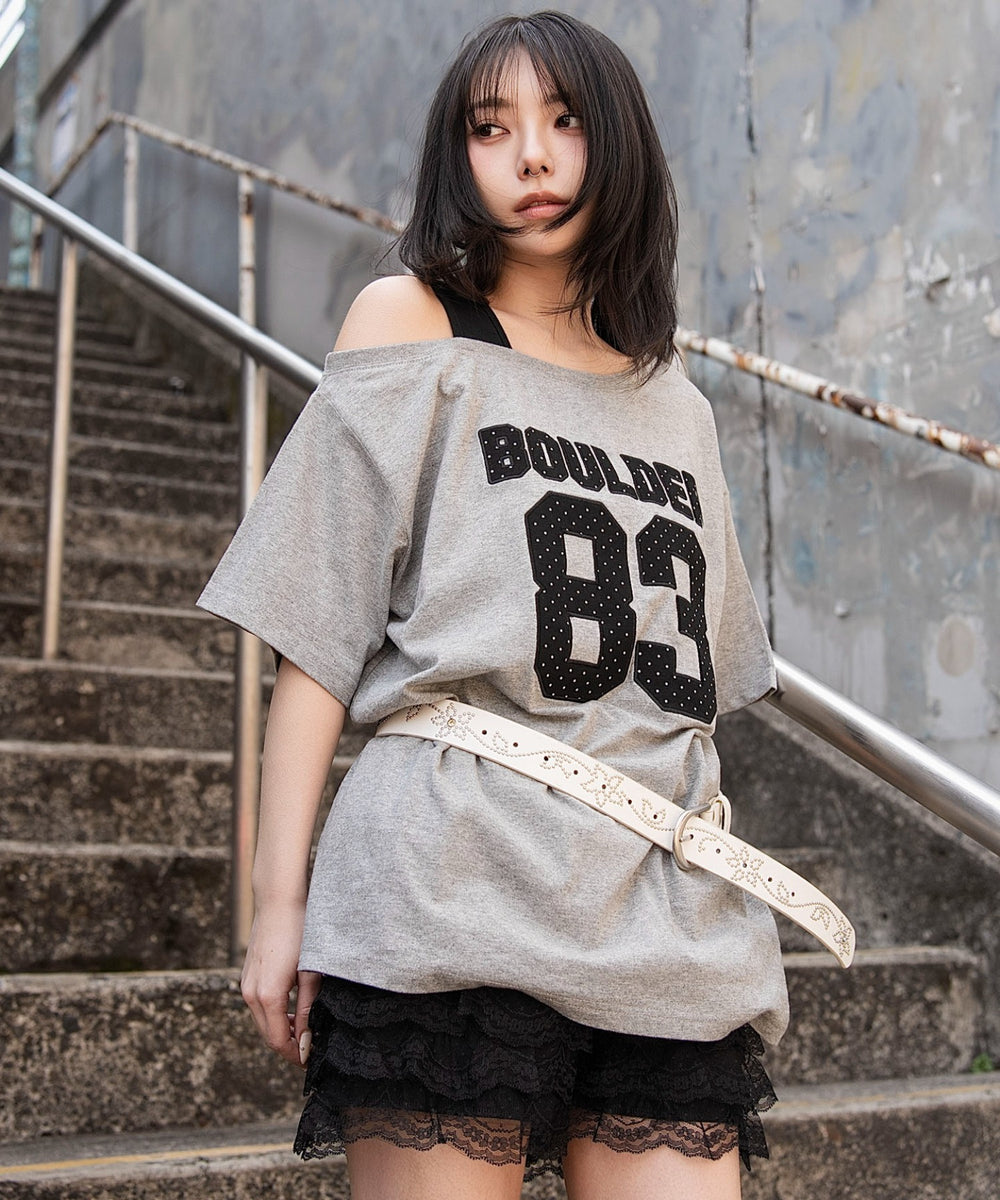 杢グレー　モデル：159cm F着用
